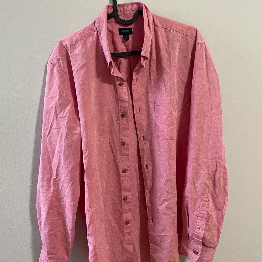J. Crew Pink Casual Button Down Shirt